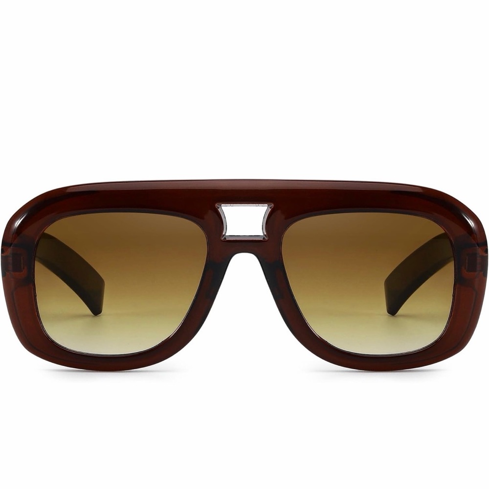 Oversized Retro Aviatior Sunglasses